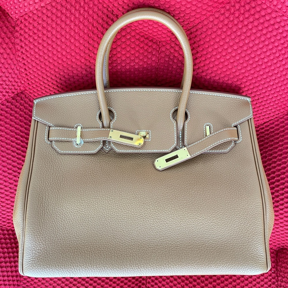 Brand new Hermès Birkin, gold hardware, natural color, size 30